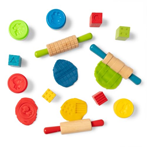 Knetwerkzeug Melissa & Doug – 17-teiliges Knetset mit Holzzubehör