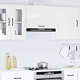 Refined Armario de Pared de Cocina Kalmar Blanca de Alto Brillo 1x Mueble de Pared (1 Puerta abatible)