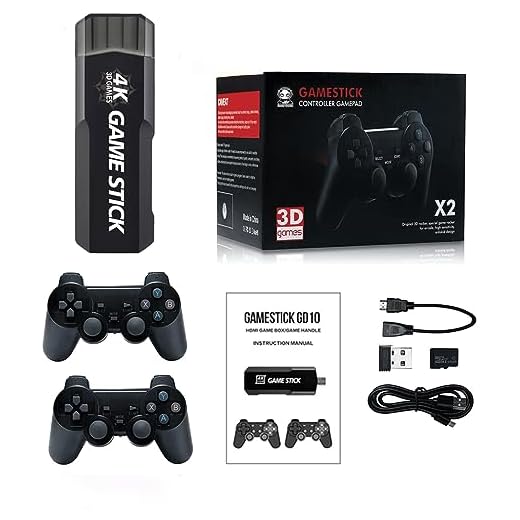 Controlr sem fio HD,GD10 Game Stick embutido 40000 jogos 128GB 2.4G controlr sem fio HD console de videogame retrô 4k HD console de videogame