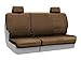 Coverking Custom Fit Rear 60/40 Bench Seat Cover for Select Chevrolet Silverado 1500/2500/3500 Models - Velour (Beige)