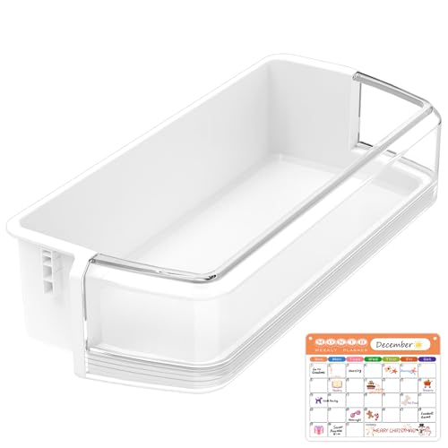UPGRADED DA97-06177C Refrigerator Door Shelf Bin Compatible with Samsung Refrigerator Door Shelf Replacement Parts RSG257AARS RS22HDHPNSR Door Shelf Bin Upper Right RSG257AABP DA97-06177B DA63-04205