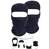 Arcen Balaclava Ski Mask Motorcycle Face Mask Cycling Bike Skateboard Mask-2 Pack, Black