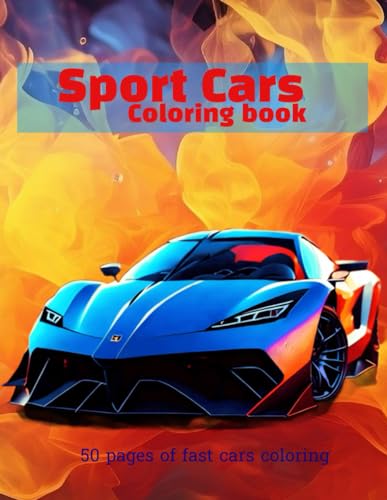 Sport Cars Coloring book: Big colection of luxury cars coloring pages image 2