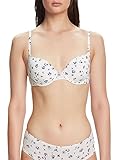 ESPRIT Damen Gepolsterter BH Printed Micro RCS Sexy Pad, Off White 3, 75C