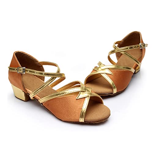 Girl's Latin Dance Shoes Children Kids Child/Sneakers Dance Shoes, Girls Shoes, Ballroom Salsa Tango DanceShoes(11)