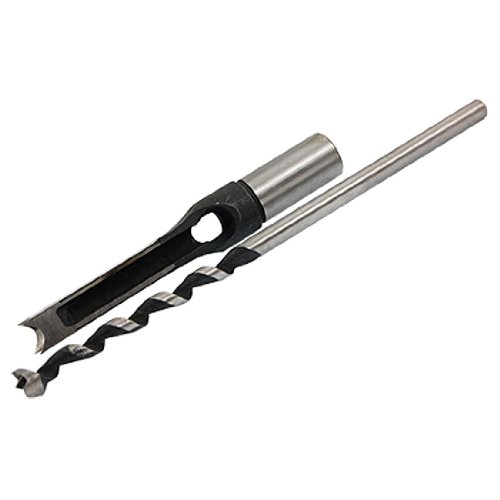 Uxcell Hollow Square Mortiser Chisel Auger Drill Bit Tool, 1/2-Inch