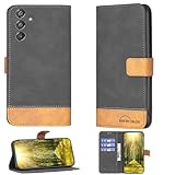 Aroepurt Coque Compatible pour Samsung Galaxy F55 5g Coque tui Housse Case Support [avec Tremp 9H Protection D'cran] BF11 Black