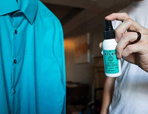 Cold Iron Wrinkle Release Spray for Clothes. Atlas Travel Size 3 fl oz/89 ml. Light Summery Scent. Ironing Alternative. Spray, Smooth, Hang. - Thumbnail 6
