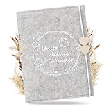 Mutterpass Schutzhülle aus Filz für Deutschen Mutterpass – Beige mit Fächern für Ultraschallbild, Impfpass & Versichertenkarte, Praktischer Organizer & Geschenkidee für Schwangere & zukünftige Mamas