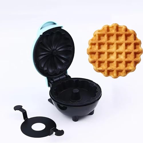 KACBFEE Máquina para Pancakes, máquina eléctrica Antiadherente para Pasteles con Calentamiento Doble Cara, Plancha compacta de sobremesa para Pancakes, gofres, Donuts y Snacks de Desayuno Type A