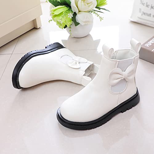 Toddler Leather Boots 𝐖aterproof Short Snowboots Baby Girls Boys Non Slip Black Ankle Booties Kids First Walking Shoes3