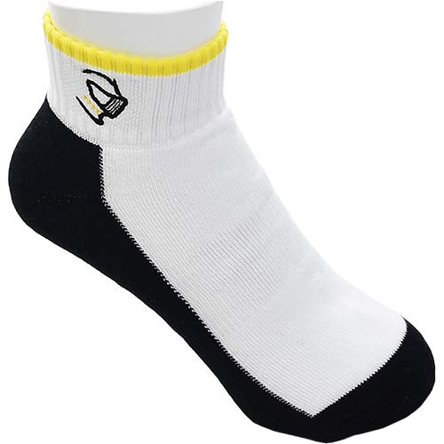 バドミントンウェア メンズ レディース ソックス ホワイト/イエロー SC-8922 WHTYEL 25-28.0cm