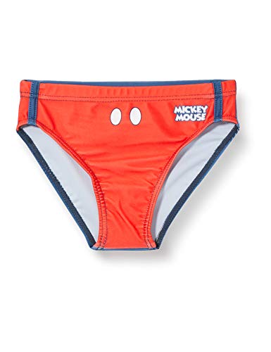 Cerdá Life'S Little Moments Bimbo 0-24 Slip Bañador Bebe Niño de Mickey Mouse - Licencia Oficial Disney Costume a Slip, Rojo, 12 Mesi
