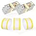 100PCS Yellow Money Bands for Cash, Self Sealing Cash Currency Straps, Money Wrappers for Bills, Money Straps for Supermarket Bank Currency Organize