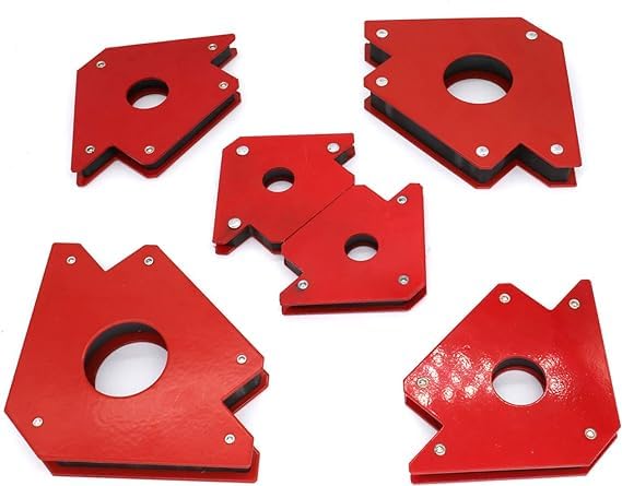 NIKTION 6 Pcs Arrow Welding Magnet, Welding Magnet Set for Metal Working 25, 50, and 75 Lbs Strength Magnetic Welding Holder, 45,90,135,180Degree Angle Fits for welding, soldering, assembling (B0CPBZFJ35) Amazon Price History, Amazon Price Tracker