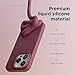 elago Compatible with iPhone 15 Pro Case, Liquid Silicone Case, Full Body Protective Cover, Shockproof, Slim Phone, Anti-Scratch Soft Microfiber Lining, 6.1 inch (Burgundy)