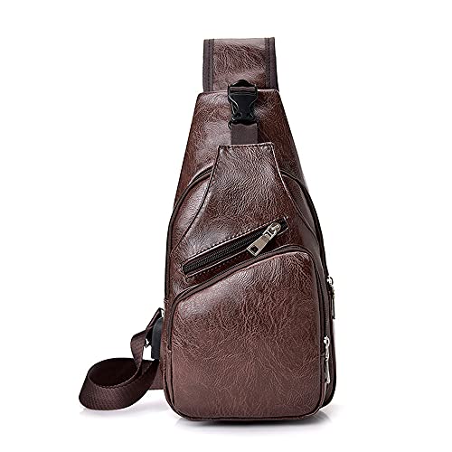 Bolso crossbody deportivo de ciclismo con carga USB para hombre activo