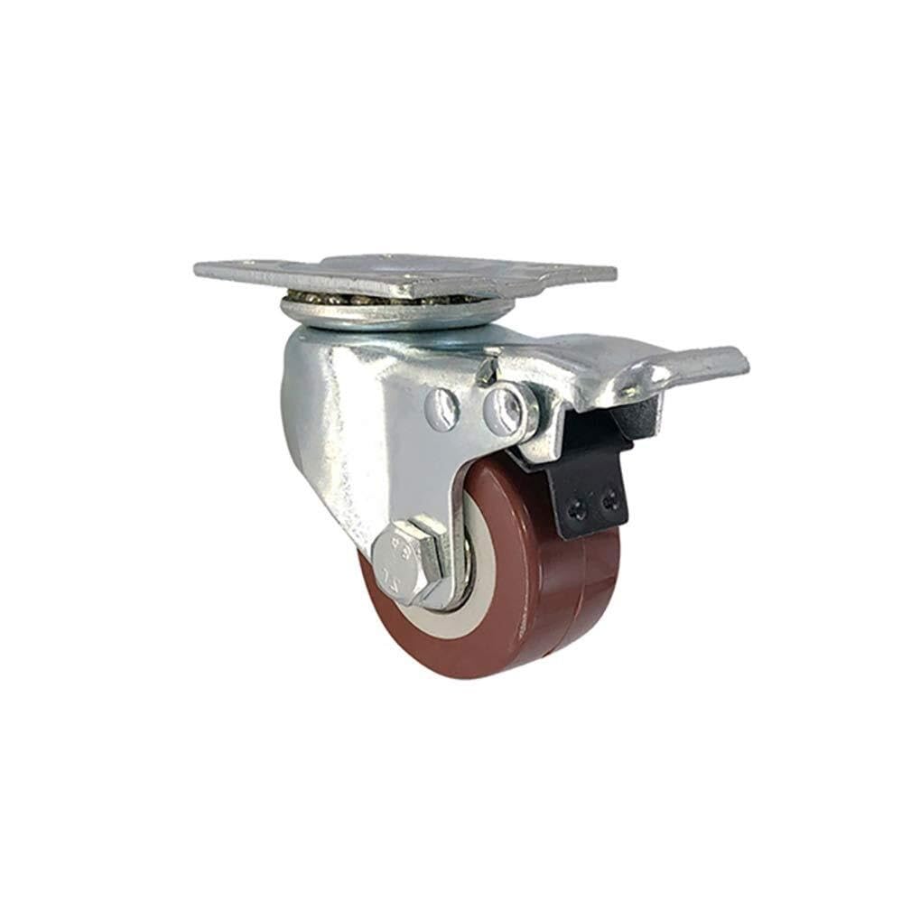 Kółka Wytrzymałe, Poliuretanowe, Ciche Kółka Jezdne Do Wózków Z Hamulcem, 4 Sztuki Koła Do Mebli(1.5inch)