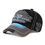 Motif tendance : casquette de baseball avec motif brodé, les garçons et les filles peuvent le porter, également un bon cadeau.