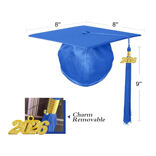 Image of Shiny Preschool Kindergarten Graduation Cap Gown Set for Kids With 2026 2025 Tassel Charm