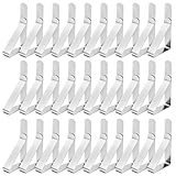 T-Antrix Tablecloth Clips 30 Packs Picnic Table Clips Flexible Stainless Steel Table Cloth Cover Clamps Table Cloth Holders Ideal for Picnics Marquees Weddings Graduation Party