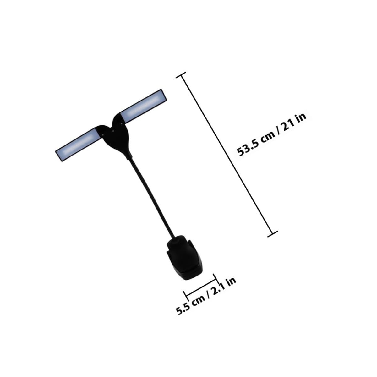 MAGICLULU Lampada a LED Clip per Spartito e Pianoforte, Luce da Lettura Regolabile a 3 Livelli, Protezione Occhi, Design Stabile e Bilanciato, per Studio e Pratica Musicale Colore Casuale