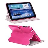 Rome Tech Folio Case for LG G Pad 10.1 LTE - LG-VK700, VK700 - Slim Book Cover with Smart Folding Stand for LG G Pad 10.1 LTE - Pink