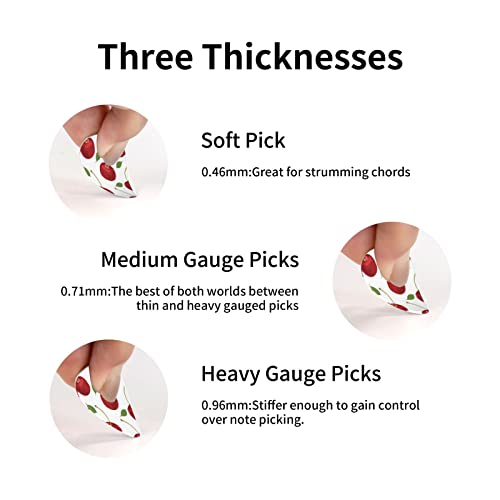 Pack de 12 médiators pour guitare Cherry Fruit Picks pour guitare électrique Guitare acoustique Diverses guitares - Les Beatles, Paul McCartney, John Lennon, RIngo Starr, George Harrison Pack de 12 médiators pour guitare Cherry Fruit Picks pour guitare électrique Guitare acoustique Diverses guitares – Image 5