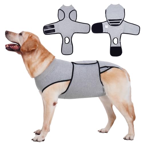 Image of Nanaki After Surgery Dog Recovery Suit Female Spay-Male Neuter Surgery Suit For Dogs,Abdominal Wounds Bandages, E-Collar & Cone Alternative Prevent Licking,Soft Protective Pet Pajamas,Post-Op Wear, XL