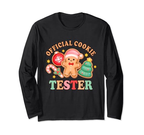Official Cookie Tester Christmas Couples Matching Toddler Long Sleeve T-Shirt