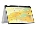 HP Chromebook x360 Laptop, 14" Touchscreen, Intel Prozessor N100, 4 GB DDR4 RAM,128GB eUFS, Intel UHD Graphics, ChromeOS Betriebssystem, QWERTZ, Gemini, Silber