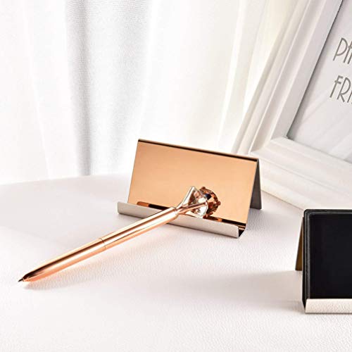 Porta-cartões de visita em aço inoxidável Cabilock 3 peças, suporte multifuncional para cartão de es