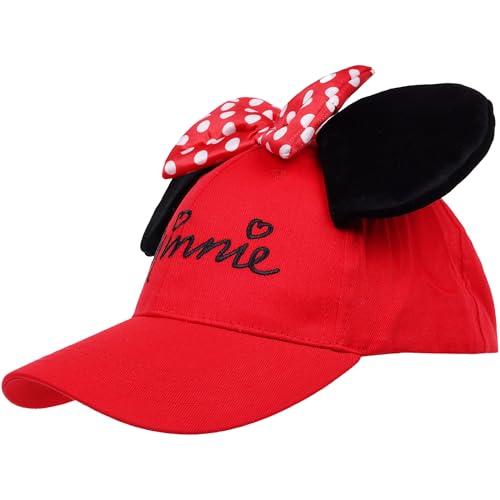 Casquette de baseball unisexe Minnie Mouse Disney avec broderie et oreilles 3D adulte