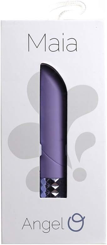 Maia Toys Angel Crystal Gem Supercharged Bullet Vibrator, Purple