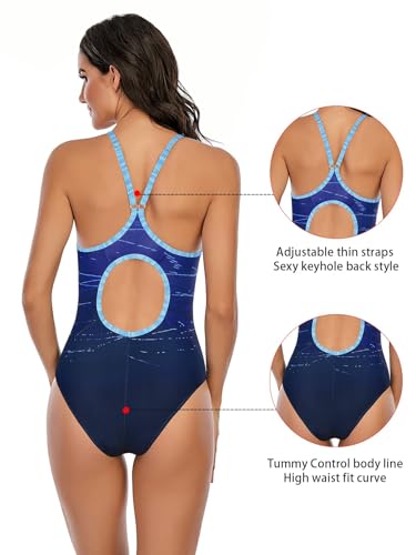Image of Century Star Women Athletic One Piece Swimsuits-2026 Training Bathing Suits for Teens Juniors