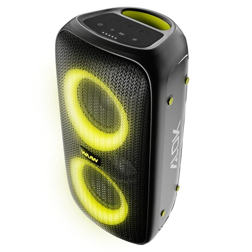 WAAW by ALOK Caixa de Som INFINITE 100 Bluetooth, Tipo Torre, Até 14h de Autonomia, 4 Alto-Falantes, TWS, 100W RMS glide