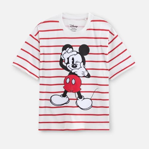 Image of Nap Chief Kids Cotton Mickey & Friends Printed Co ord Sets for Boys & Girls, T Shirt and Shorts for Casual Wear