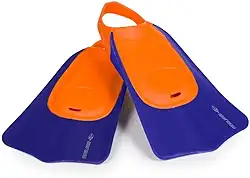 Nadadeira Mormaii Storm Borracha Termoplástica Unissex Laranja e Azul