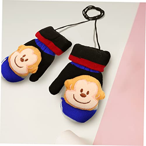 Guantes de invierno para niño cálidos y con cuerda antipérdida 5