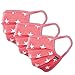 Produktbild 3er-Pack Mundschutz Maske Kinder Junge & Mädchen waschbar, rosa pink Sterne | aus 100% Baumwolle Oeko-TEX 100 Standard Earloop-Design | wiederverwendbare Behelfs-Mundschutz Maske für Mund Nase | Ab 6