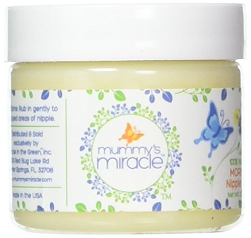 Mummy's Miracle Non GMO Natural Moringa Nipple and Lip Balm Lanolin Free 2 oz...
