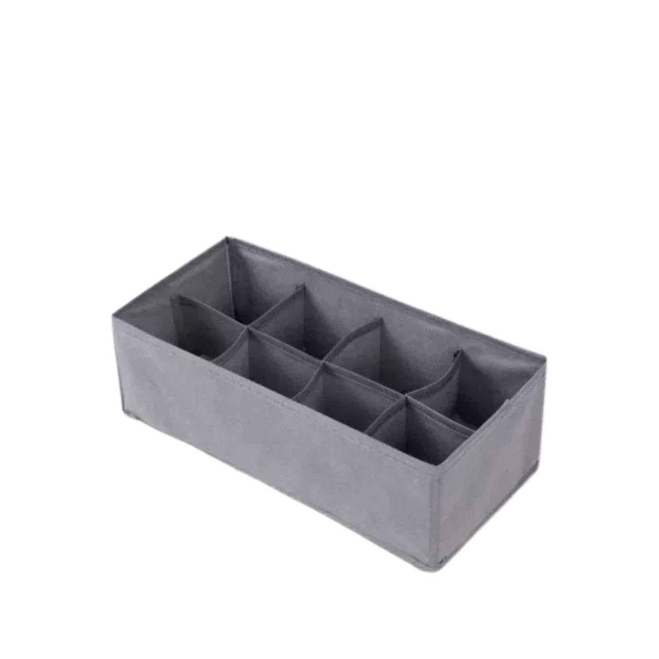 GYTTDERFL Sock Organiser Drawer Underwear Storage Organizer Socks And Bra Pants Box Cabinet For Clothes Ties Wardrobe(8grid-grey)