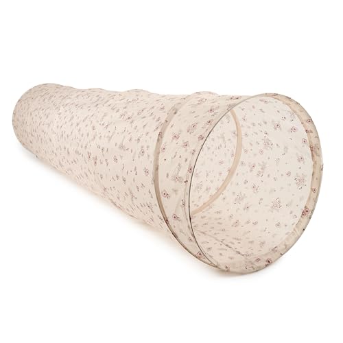 Bieco Pop Up Spieltunnel Dreamy Flowers Krabbeltunnel ab 1 Jahr | 180 x 46 cm | Spieltunnel Kind und Baby | Farbenfroh | Tunnel Kinder | Spielzelt | Hundetunnel | Hunde Spieltunnel Krabbeltunnel Baby