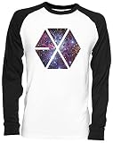 Exo Nebel Planet Weißes Baseball T-Shirt Unisex Größe XXL White Baseball Tee Unisex Size XXL