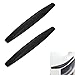 WeFoonLo Pack of 2, Universal Rubber Anticollision Car Corner Bumper Guard Protector Anti-Scratch Strips Sticker (Black)