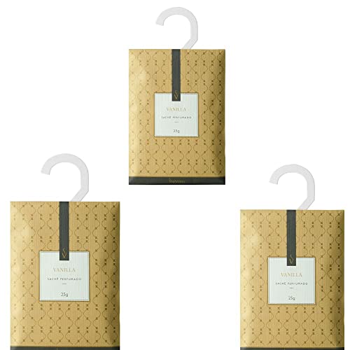 Kit 03 Sachê Perfumado Vanilla - 25g Via Aroma