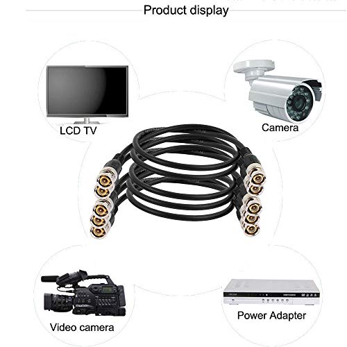 Cable BNC Macho para CCTV DVR a TV TraderPlus, extensión de video analógico en pack x5 4