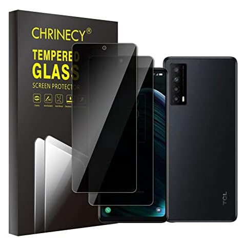 CHRINECY 2 Pack Privacy Screen Protector for TCL Stylus 5G, Tempered Glass Film, 9H Hardness, Anti-Scratch, Premium HD Clarity, Easy Installation, Case Friendly Cover