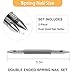 YUEARN 2 Pieces Dual Head Nail Setter, Double Ended 3/32″&1/8″ Spring Loaded Nail Set Hammerless Nail Punch Tool 3500 PSI Striking Force Counter Punch