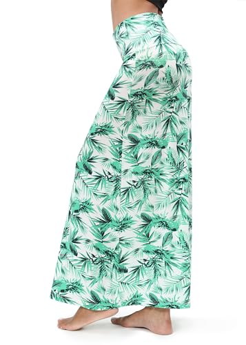 Image of Urban CoCo Women's Stylish Spandex Comfy Fold-Over Flare Long Maxi Skirt